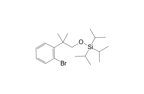 (2-(2-bromophenyl)-2-methylpropoxy)triisopropylsilane