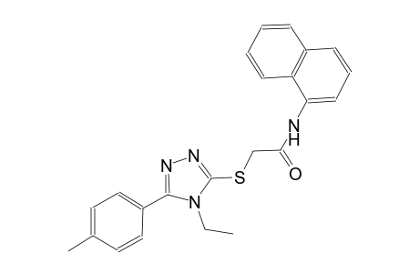 2-{[4-ethyl-5-(4-methylphenyl)-4H-1,2,4-triazol-3-yl]sulfanyl}-N-(1-naphthyl)acetamide