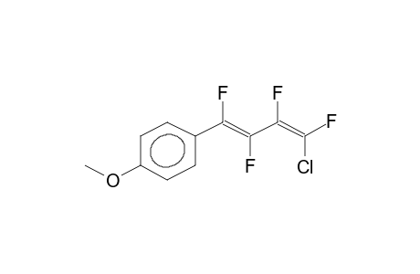 1E,3E-1-(PARA-METHOXYPHENYL)-4-CHLORO-1,2,3,4-TETRAFLUORO-1,3-BUTADIENE