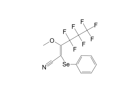(Z)-4,4,5,5,6,6,6-HEPTAFLUORO-2-(PHENYLSELENENYL)-2-HEXENENITRILE