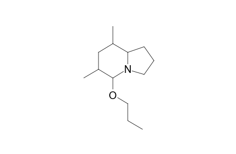 6,8-Dimethyl-5-(propoxy)indolizidine