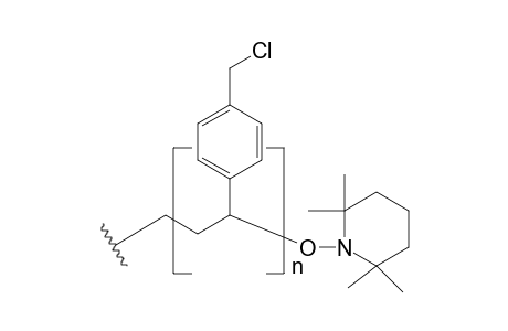 (Chloromethyl)polystyrene crosslinked