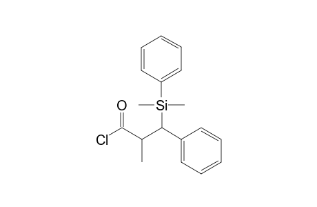 (2RS,3SR)-3-Dimethyl(phenyl)silyl-2-methyl-3-phenylpropionyl chloride