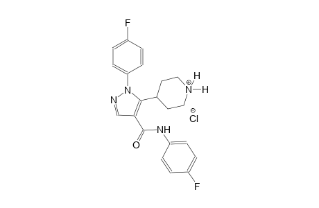 piperidinium, 4-[1-(4-fluorophenyl)-4-[[(4-fluorophenyl)amino]carbonyl]-1H-pyrazol-5-yl]-, chloride