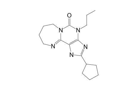 2-CYClOPENTYL-4-PROPYL-7,8,9,10-TETRAHYDRO-1H-DIAZEPINO-[2,1-I]-PURIN-5(4H)-ONE