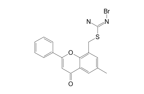 8-(CARBOXAMIDINYLTHIO)-METHYL-6-METHYL-2-PHENYL-4H-1-BENZOPYRAN-4-ONE-HYDROBROMIDE
