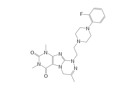 [1,2,4]triazino[3,4-f]purine-6,8(7H,9H)-dione, 1-[2-[4-(2-fluorophenyl)-1-piperazinyl]ethyl]-1,4-dihydro-3,7,9-trimethyl-