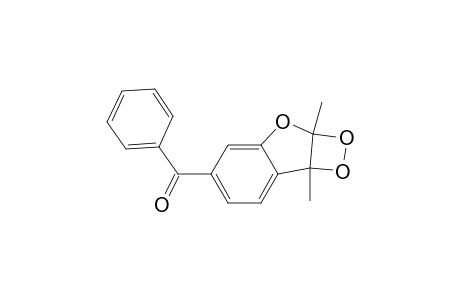 2a,7b-Dihydro-5-benzoyl-2a,7b-dimethyl-[1,2]dioxeto[3,4-b]benzo[d]furan