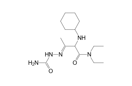 3-[(Aminocarbonyl)hydrazono]-2-(cyclohexylamino)-N,N-diethylbutanamide