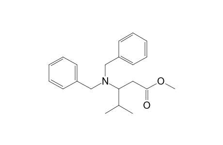 Methyl 3-dibenzylamino-4-methylpentanoatene