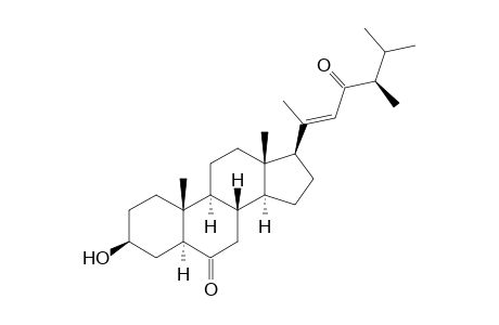 (24R)-3.beta.-Hydroxy-24-methyl-5.alpha.-cholest-20(22)-en-6,23-dione