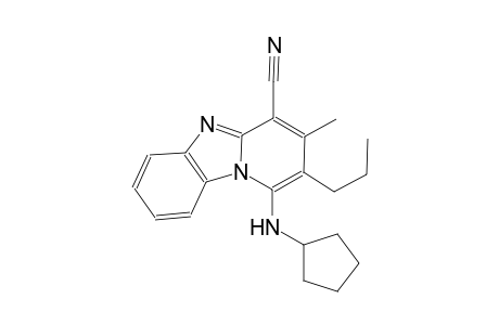 1-(cyclopentylamino)-3-methyl-2-propylpyrido[1,2-a]benzimidazole-4-carbonitrile