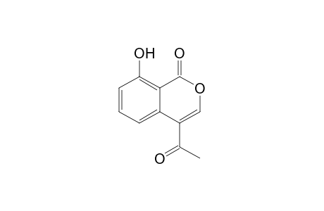 8-Hydroxy-4-acetyl-1H-[2]-benzopyran-1-one
