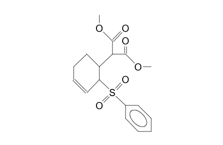 4-(Bis(methoxycarbonyl)-methyl)-3-phenylsulfonyl-cyclohexene