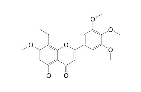 8-ETHYL-5-HYDROXY-7-METHOXY-2-(3',4',5'-TRIMETHOXYPHENYL)-4H-CHROMEN-4-ONE