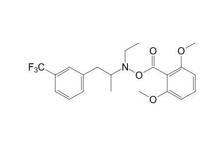 O-(2,6-dimethoxybenzoyl)-N-ethyl-N-[alpha-methyl-m-(trifluoromethyl)-phenethyl]hydroxylamine