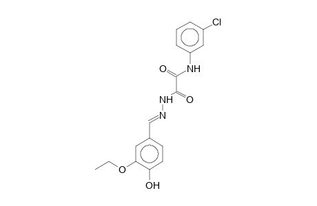 N-(3-Chlorophenyl)-2-[(2E)-2-(3-ethoxy-4-hydroxybenzylidene)hydrazino]-2-oxoacetamide