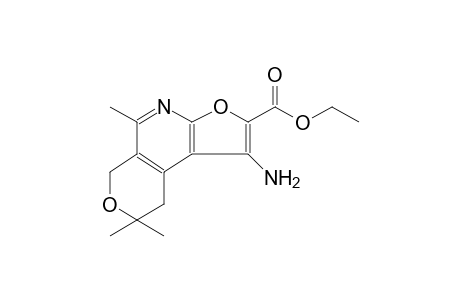 6H-furo[2,3-b]pyrano[4,3-d]pyridine-2-carboxylic acid, 1-amino-8,9-dihydro-5,8,8-trimethyl-, ethyl ester