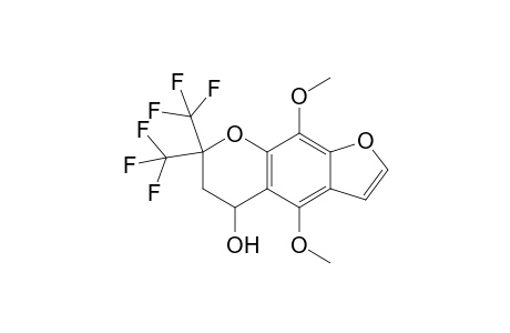 4,9-Dimethoxy-7,7-bis(trifluoromethyl)-5,6-dihydrofuro[3,2-g]chromen-5-ol
