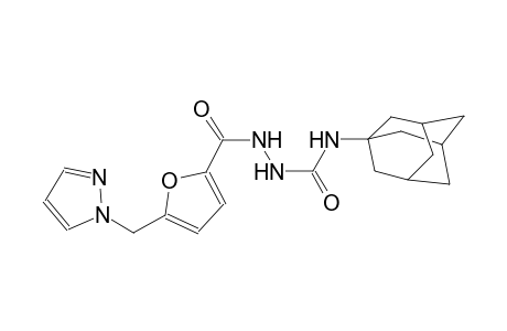 N-(1-adamantyl)-2-[5-(1H-pyrazol-1-ylmethyl)-2-furoyl]hydrazinecarboxamide