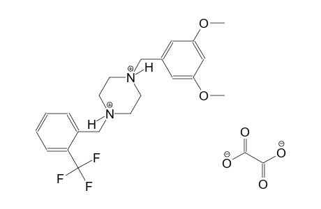 1-(3,5-dimethoxybenzyl)-4-[2-(trifluoromethyl)benzyl]piperazinediium oxalate