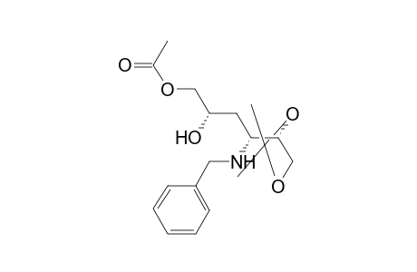 1-O-acetyl-3,4-dideoxy-5,6-O-(1'-methylethylidene)-4-[(phenylmethyl)amino]-D-lyxo-hexitol