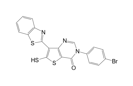 5-(Benzo[d]thiazol-2-yl)-3-(4-bromophenyl)-6-mercaptothieno[2,3-d]pyrimidin-4(3H)-one