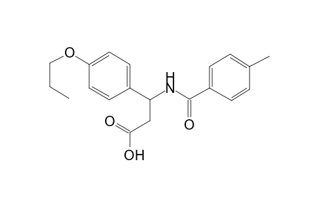 3-(4-propoxyphenyl)-3-(p-toluoylamino)propionic acid