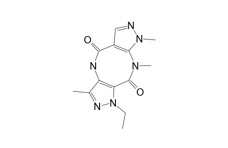 1-ETHYL-1,4,8,9-TETRAHYDRO-3,8,9-TRIMETHYL-DIPYRAZOLO-[3,4-B:4',3'-F]-[1,5]-DIAZOCINE-5,10-DIONE
