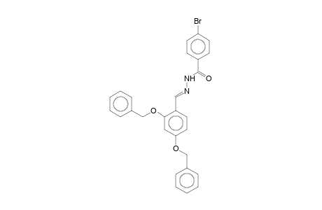 4-Bromobenzenamide, N-(2,4-dibenzyloxybenzylidenamino)-