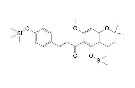 1-(7-methoxy-2,2-dimethyl-5-trimethylsilyloxy-chroman-6-yl)-3-(4-trimethylsilyloxyphenyl)prop-2-en-1-one