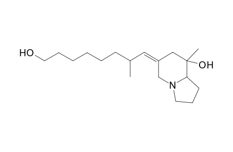 5-Methyl-5-hydroxy-3-[2'-methyl-(hydroxy)octylidene]-1-azabicyclo[4.3.0]nonane