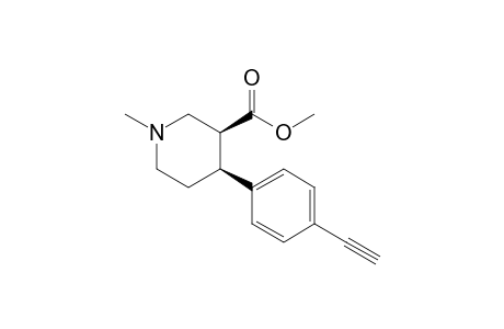 (3S,4S)-4-(4-ethynylphenyl)-1-methyl-3-piperidinecarboxylic acid methyl ester