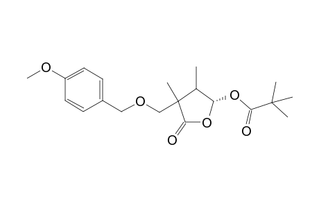 5-(.alpha,)-t-Butylcarbonyloxy-tetrahydro-3,4-dimethyl-3-(4-methoxyphenylmethyl)oxymethyl-2(3H)-furanone