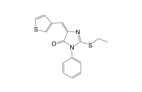 4H-imidazol-4-one, 2-(ethylthio)-3,5-dihydro-3-phenyl-5-(3-thienylmethylene)-, (5E)-