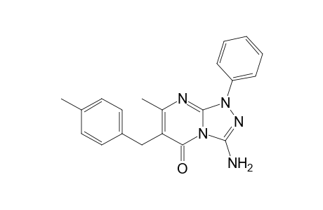 3-Amino-6-(4-methylbenzyl)-7-methyl-1-phenyl-[1,2,4]triazolo[4,3-a]-pyrimidin-5(1H)-one