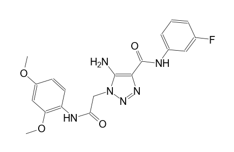 5-amino-1-[2-(2,4-dimethoxyanilino)-2-oxoethyl]-N-(3-fluorophenyl)-1H-1,2,3-triazole-4-carboxamide