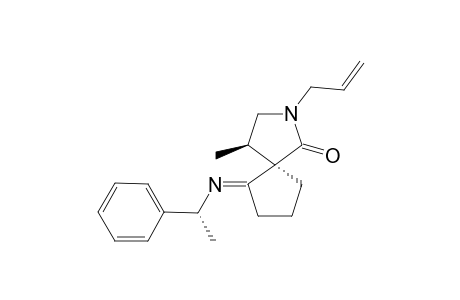 (-)-(4R,5R)-2-Allyl-4-methyl-6-(R)-(1-phenylethyl)imino]-2-azaspiro[4.4]nonan-1-one