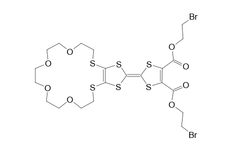 1-[3',4'-Bis(2-bromoethoxycarbonyl)-5,8,11,14-tetraoxa,1(22',25'),2,17-hexathia-1(3,4)bicyclopent-3-en-1-ylidena)cycloheptadecane