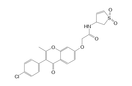 acetamide, 2-[[3-(4-chlorophenyl)-2-methyl-4-oxo-4H-1-benzopyran-7-yl]oxy]-N-(2,3-dihydro-1,1-dioxido-3-thienyl)-