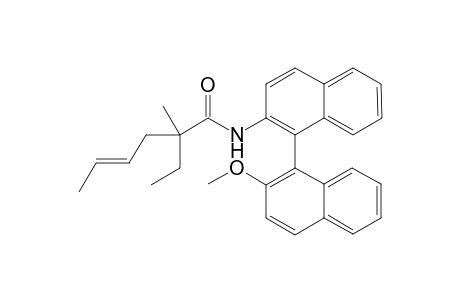 (E)-2-Methyl-2-buten-1-yl (S)-N-(2'-Methoxy-[1,1']binaphthalen-2-yl)butanimidate