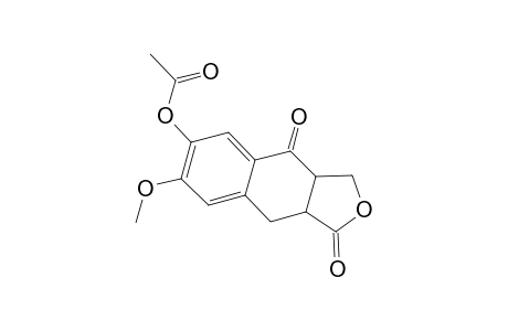 Naphtho[2,3-c]furan-1,4-dione, 3,3a,9,9a-tetrahydro-6-hydroxy-7-methoxy-, acetate
