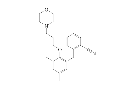 2-(3,5-Dimethyl-2-(3-morpholinopropoxy)benzyl)benzonitrile