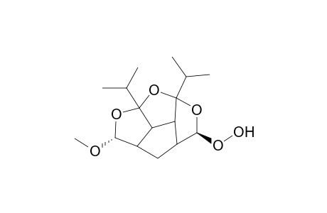 1,9-Diisopropyl-3.beta.-hydroperoxy-7.alpha.-methoxy-2,8,12-trioxatetracyclo[7.2.1.0(.4,11)0.(6,10)]dodecane