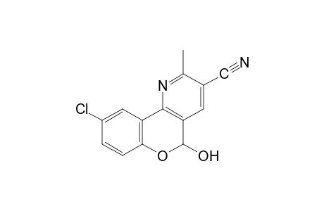 9-chloro-5-hydroxy-2-methyl-5H-[1]benzopyrano[4,3-b]pyridine-3-carbonitrile