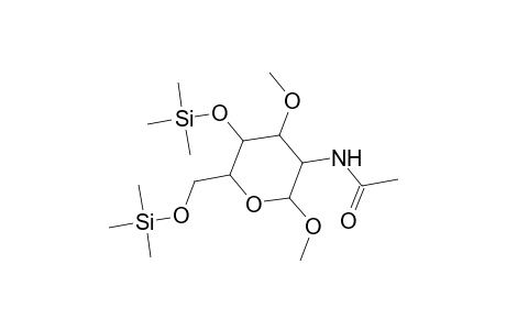 .alpha.-D-Galactopyranoside, methyl 2-(acetylamino)-2-deoxy-3-O-methyl-4,6-bis-O-(trimethylsilyl)-
