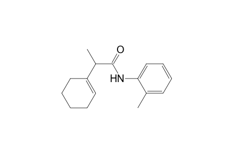 .alpha.-Methyl-N-(2-methylphenyl)-1-cyclohexene-1-acetamide