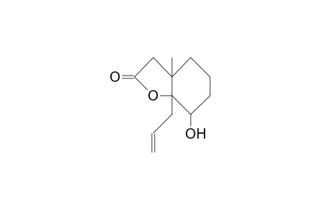 1-Allyl-9-hydroxy-5-methyl-2-oxa-bicyclo(4.3.0)nonan-3-one