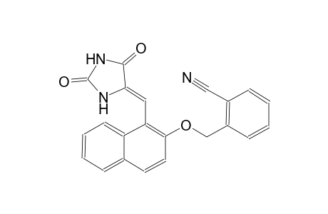 2-[({1-[(Z)-(2,5-dioxo-4-imidazolidinylidene)methyl]-2-naphthyl}oxy)methyl]benzonitrile