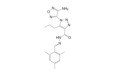 1-(4-amino-1,2,5-oxadiazol-3-yl)-N'-[(E)-mesitylmethylidene]-5-propyl-1H-1,2,3-triazole-4-carbohydrazide